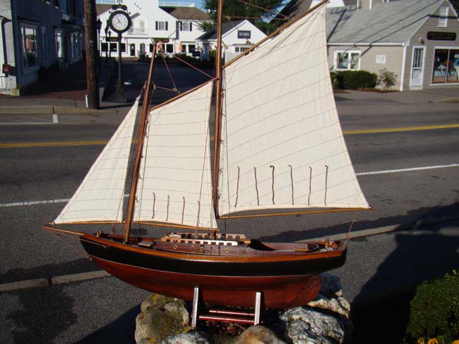 An attractive plank -on-frame Victorian style two-masted schooner